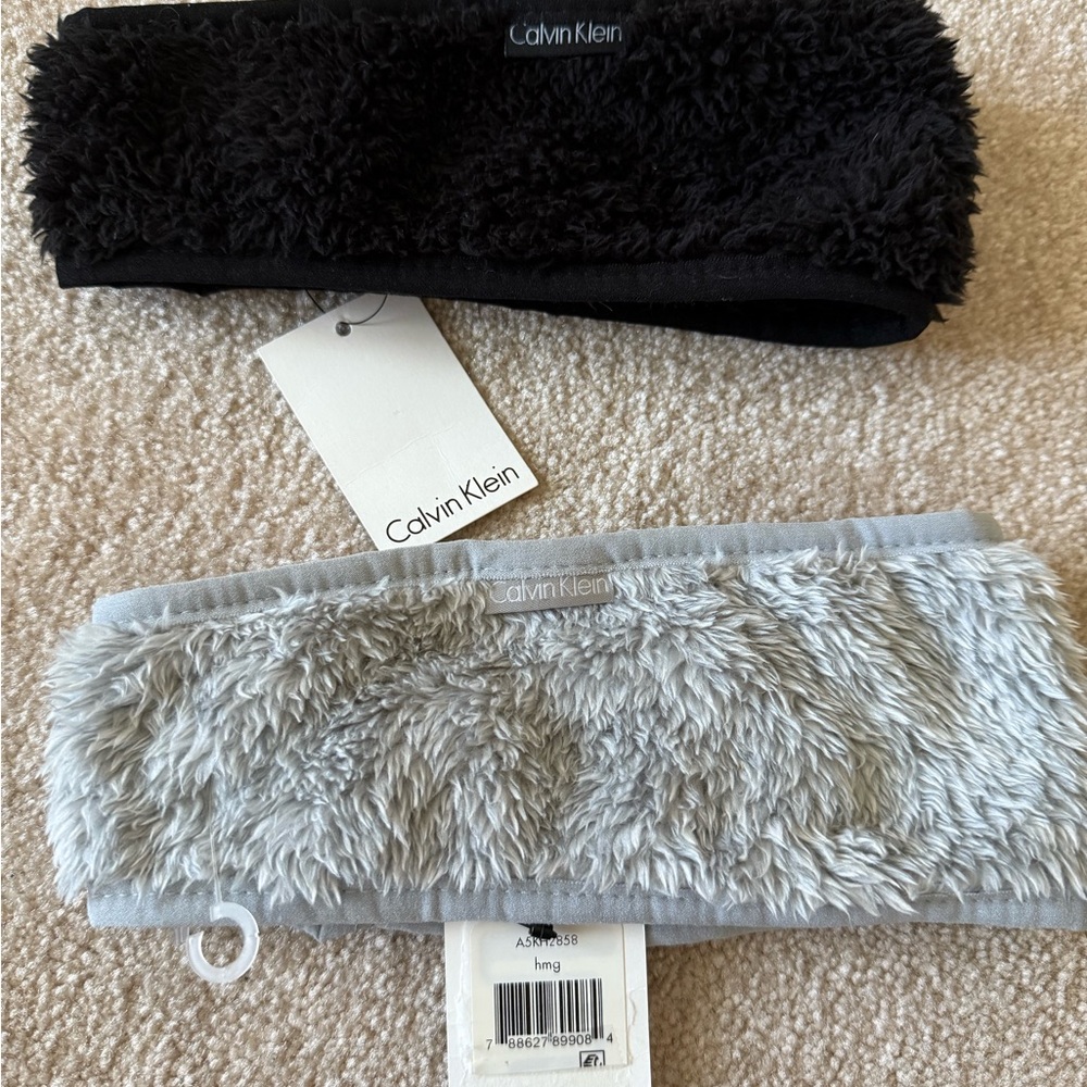 Calvin Klein Fuzzy Headbands